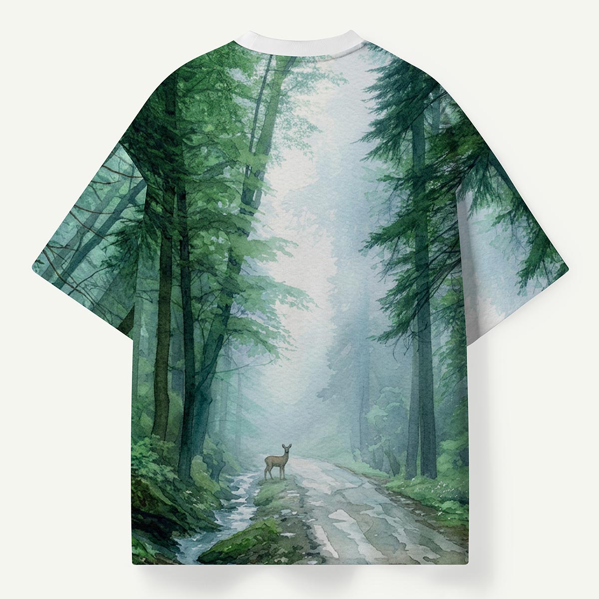 Misty Forest Deer Path Premium Eco Tee
