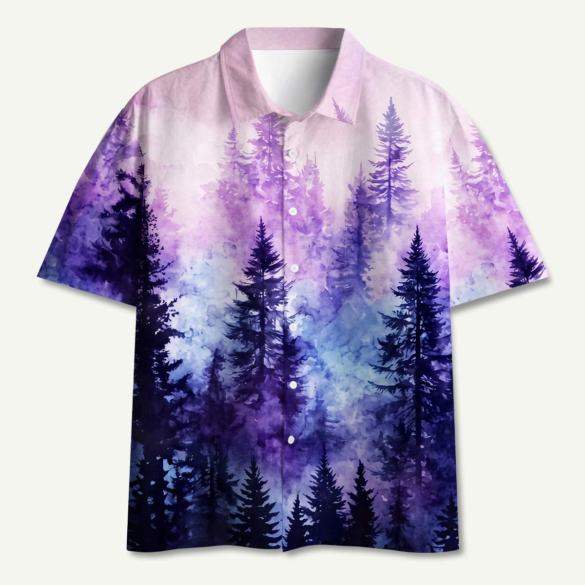 Luminous Forest Hawaii Button Up Pocket Shirt