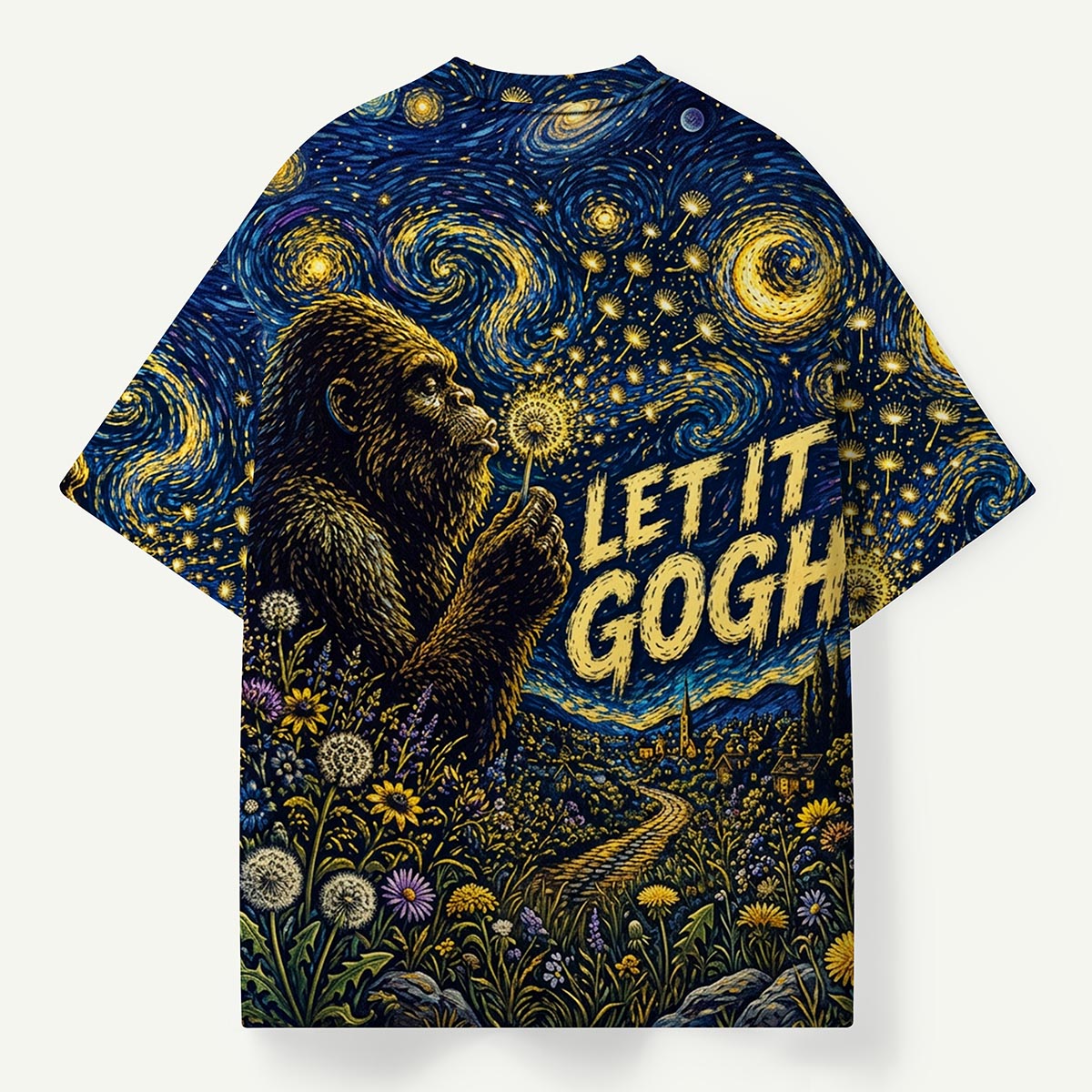 Swirl Night Sky Cryptids Let It Gogh Premium Eco Tee