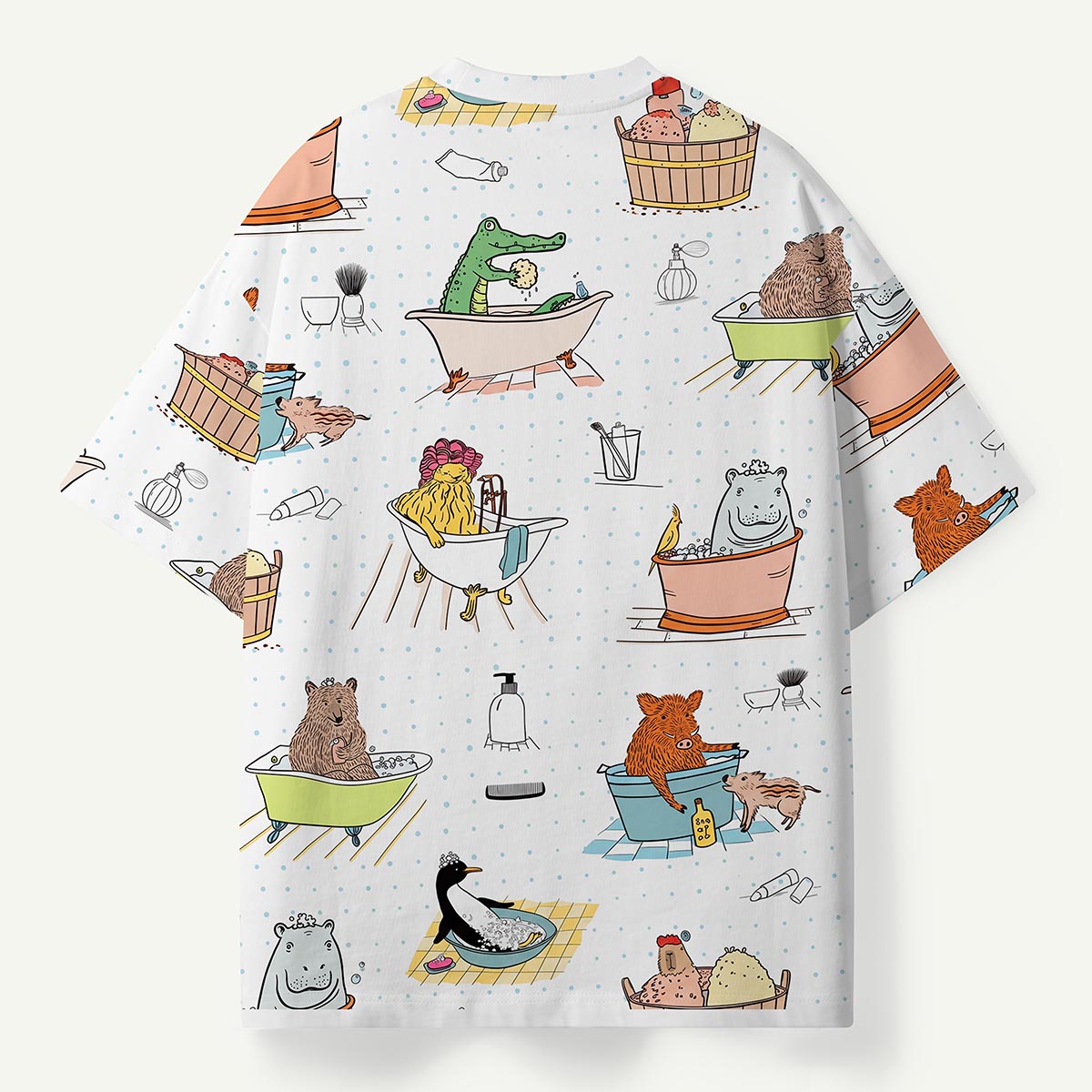 Animal Bath Time Premium Eco Tee