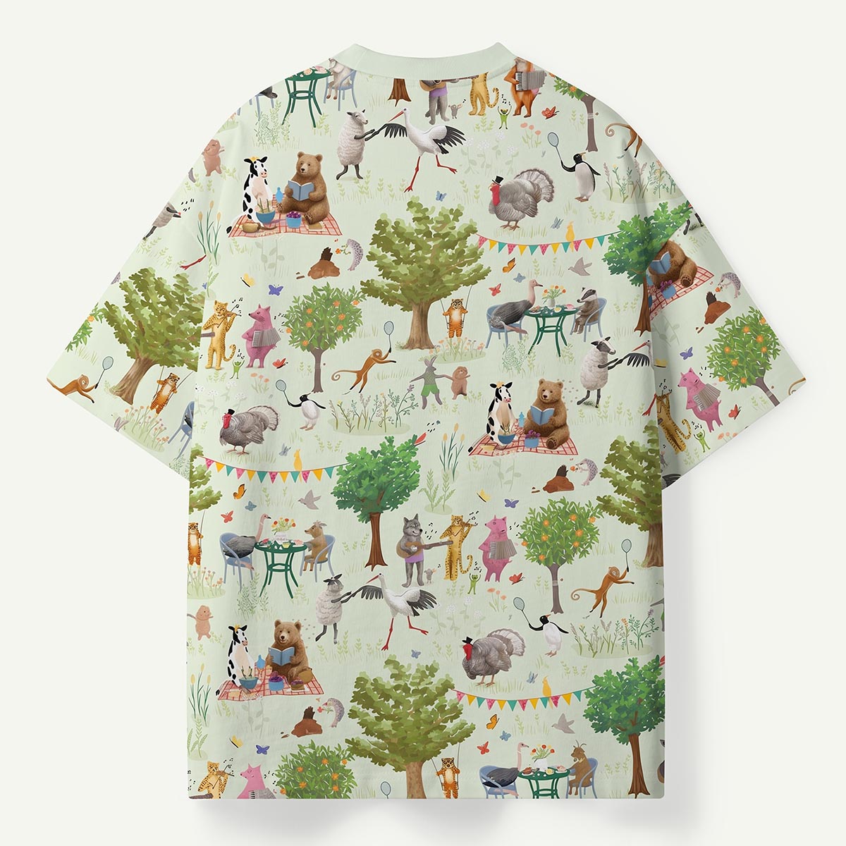 Woodland Animals Picnic Party Premium Eco Tee