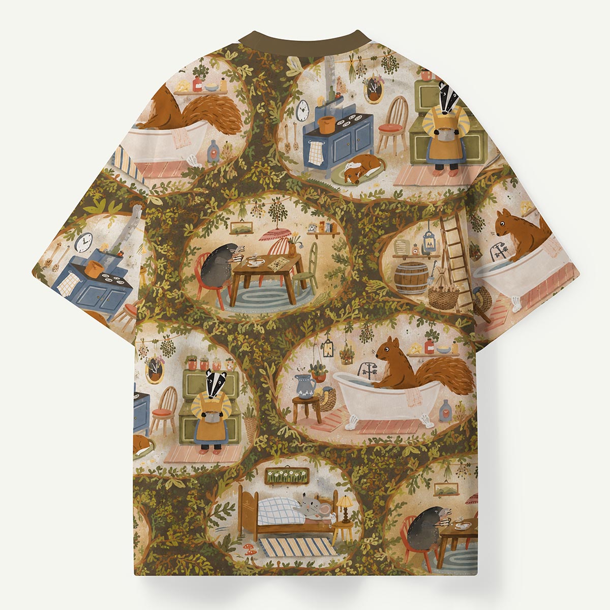 Cozy Animal Tree House Life Premium Eco Tee