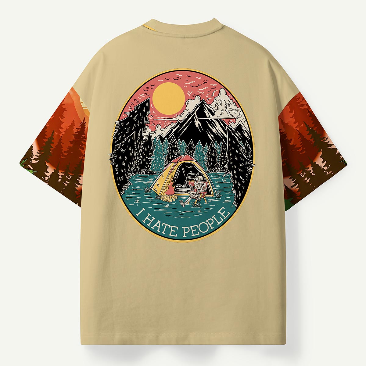 Bear Camping Bonfire Outdoor Adventure Premium Eco Tee