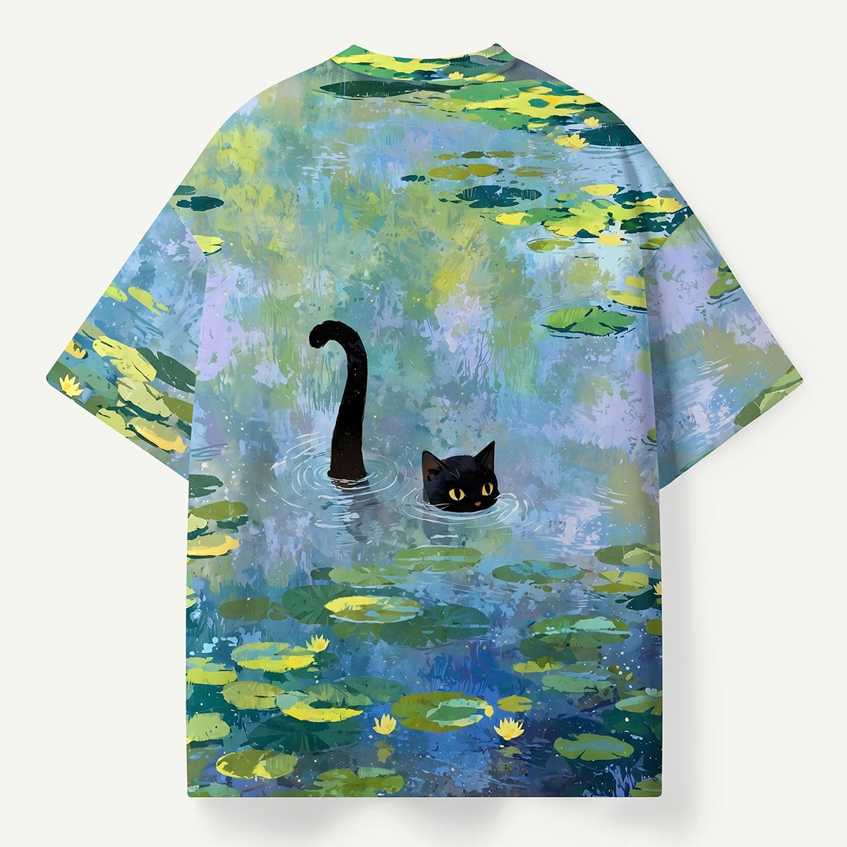 Lily Pond Black Cat Premium Eco Tee