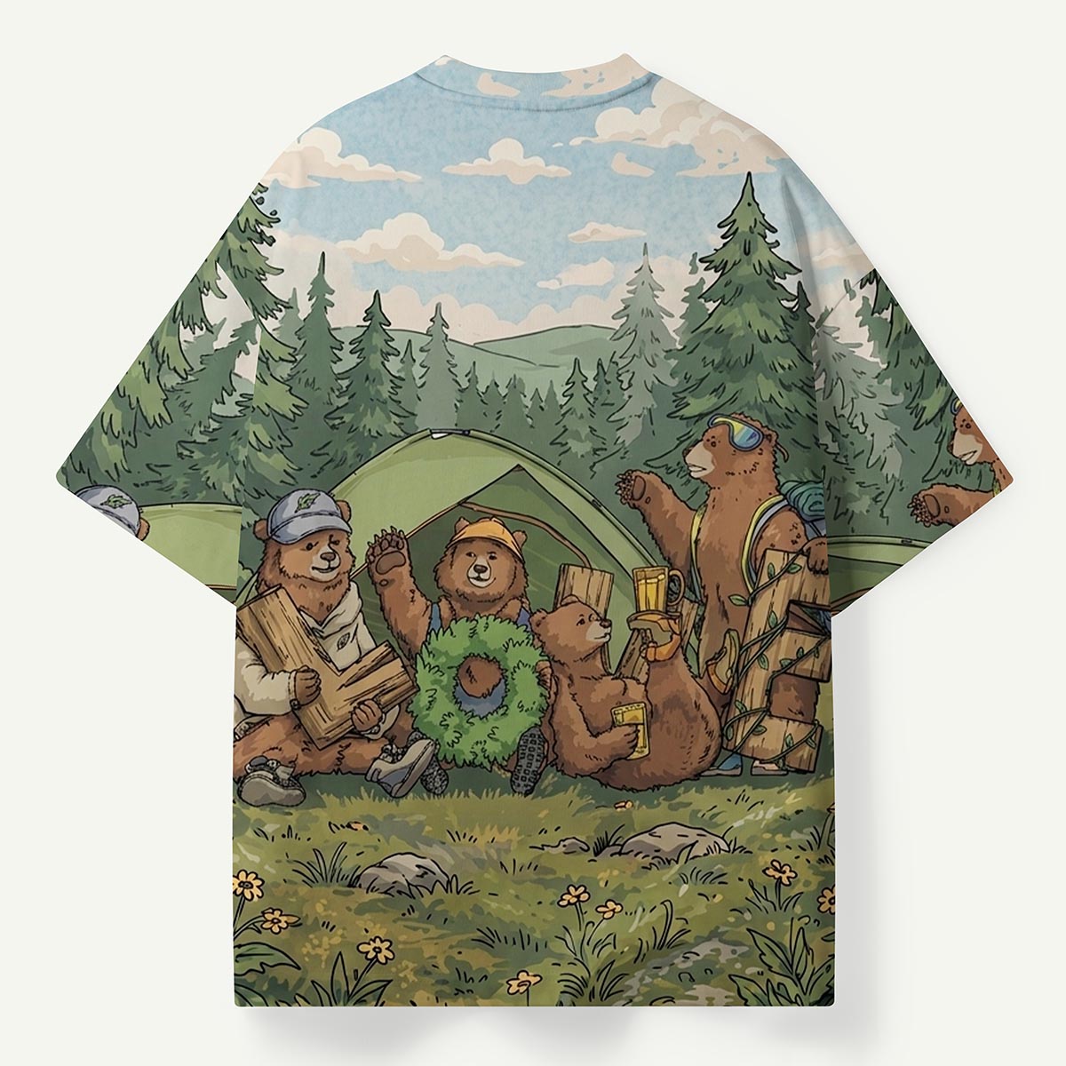 Happy Camping Bears Premium Eco Tee