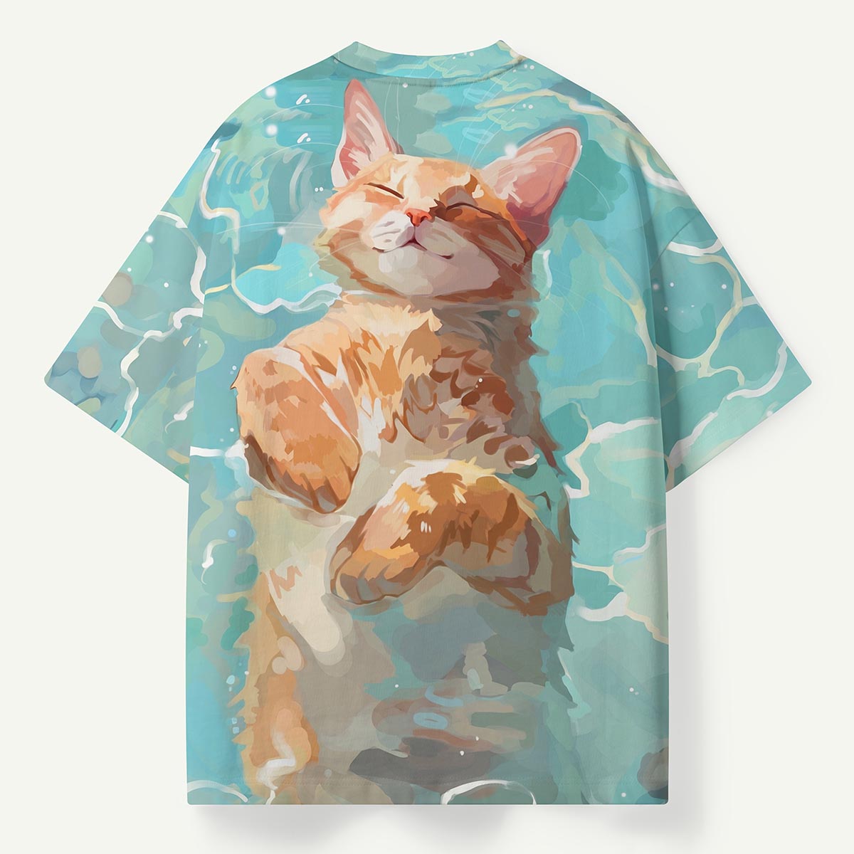Floating Ginger Cat Premium Eco Tee