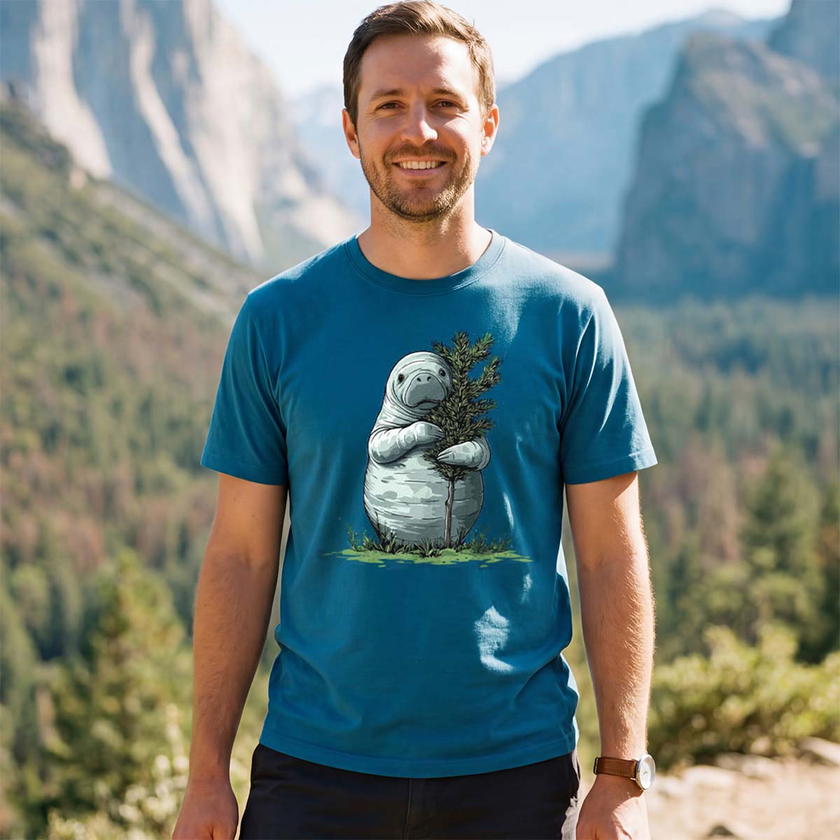 Manatee Tree Hugger T-Shirt