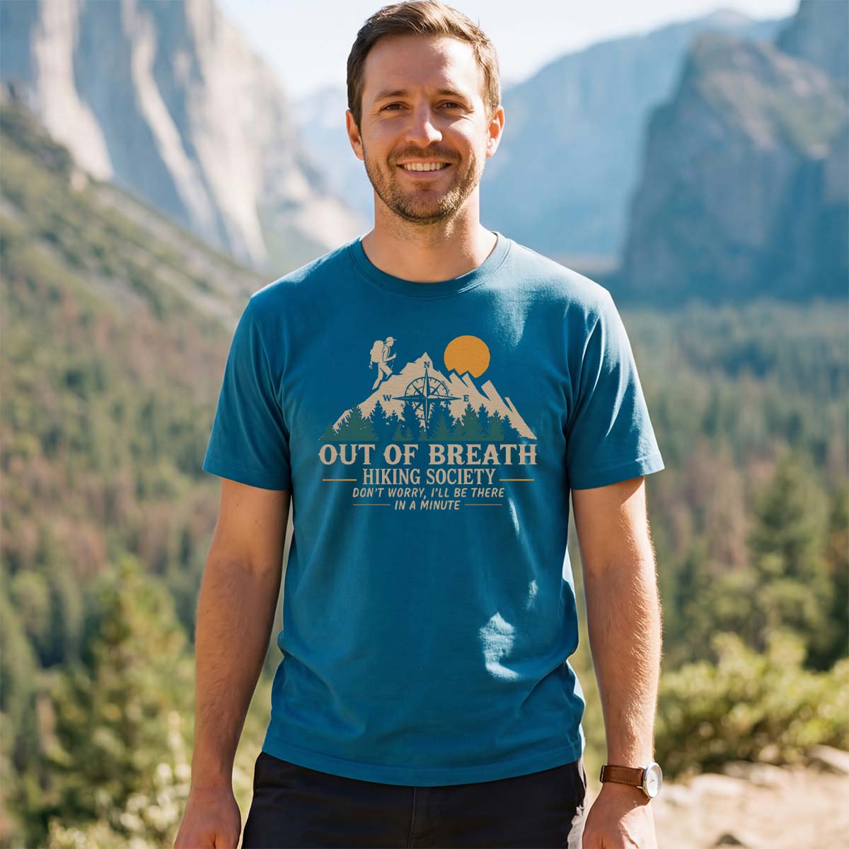 Out Of Breath Hiking Society T-Shirt
