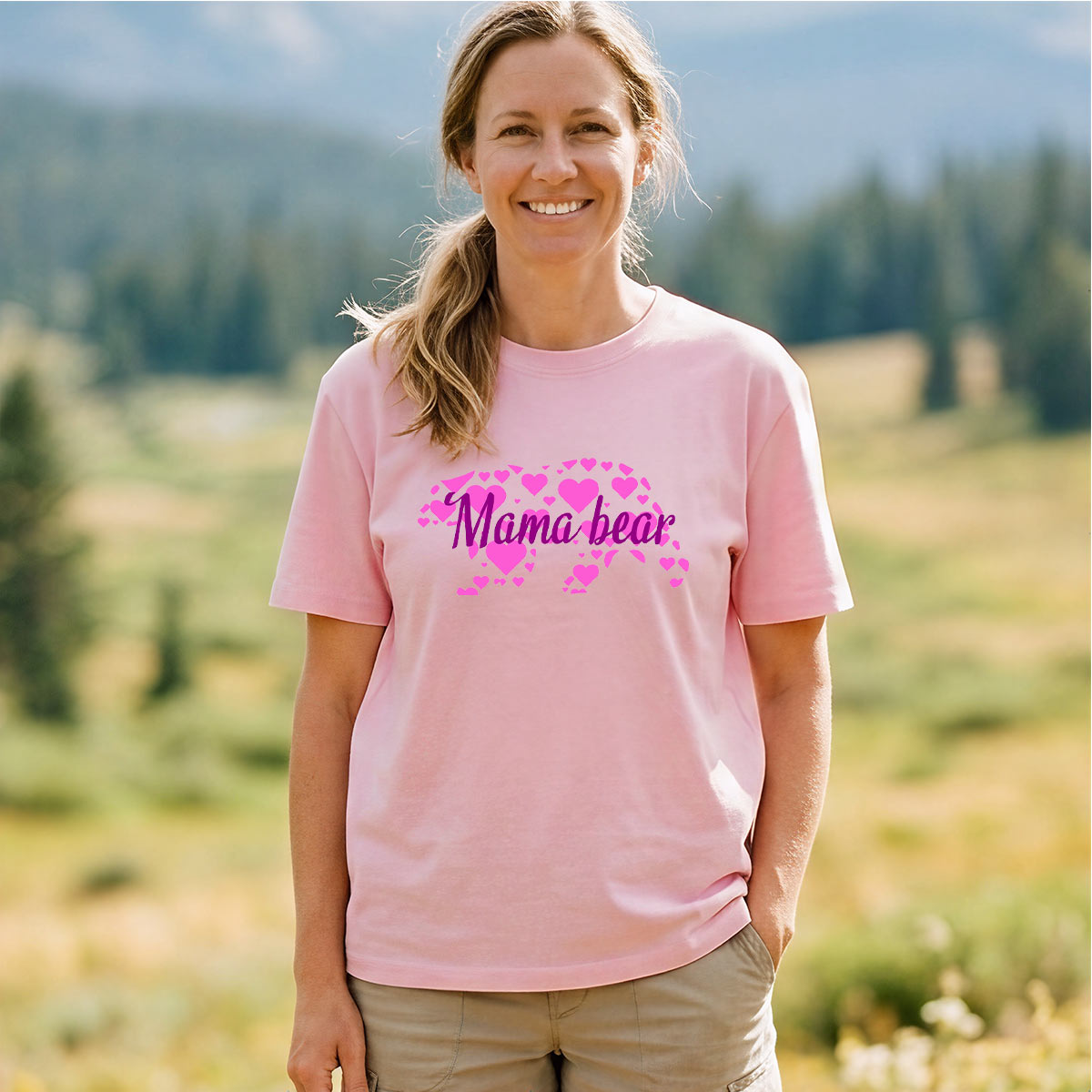 Women Mama Bear T-Shirt