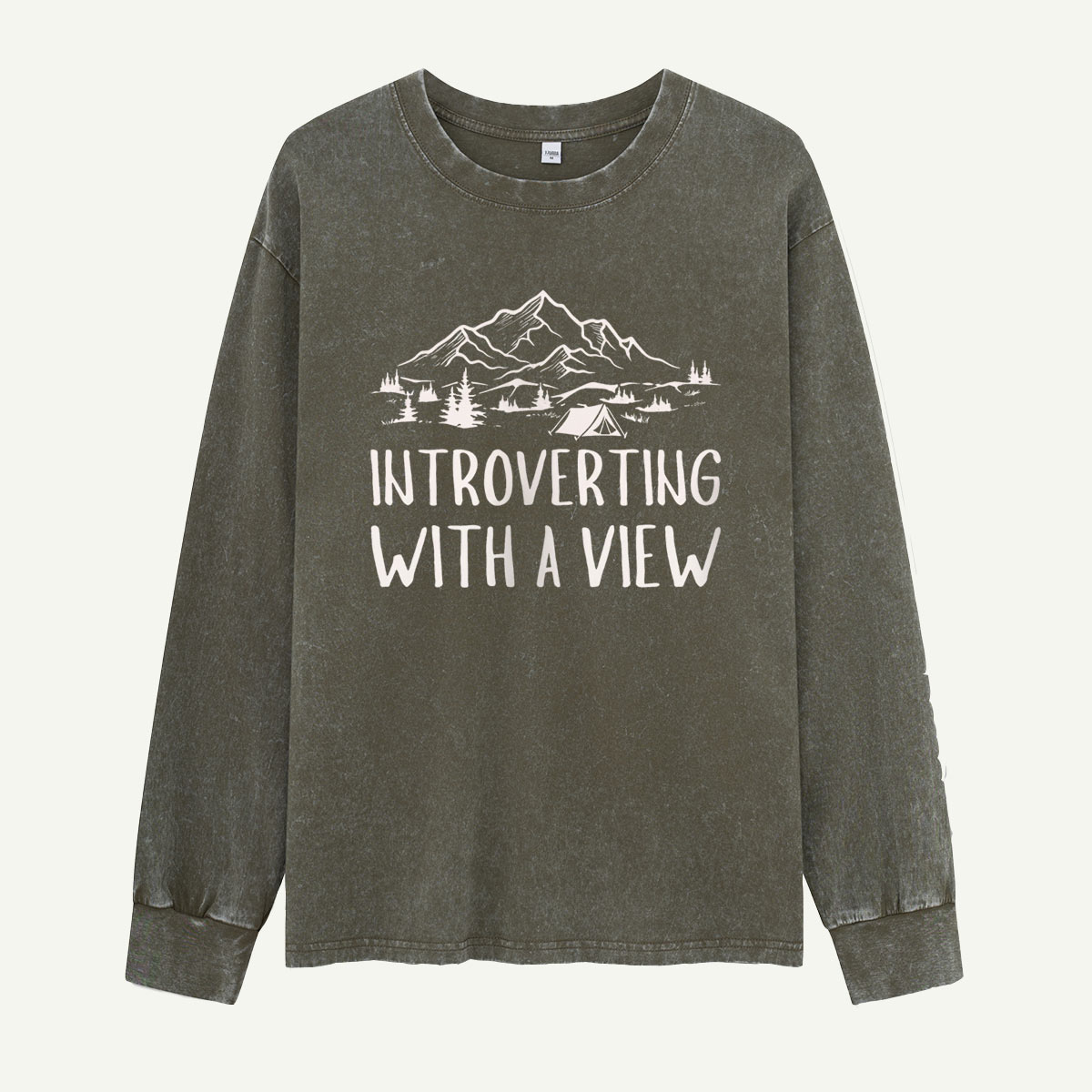 Introverting With a View Washed Long Sleeves