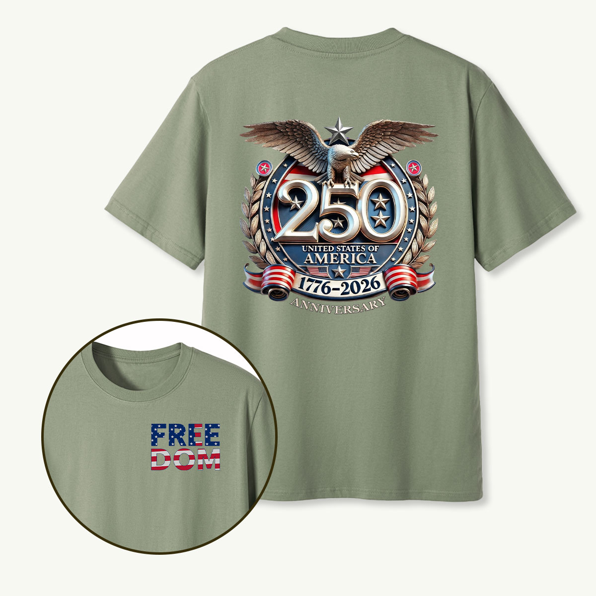 250 United States of America 1776‑2026 Anniversary Eagle T‑Shirt