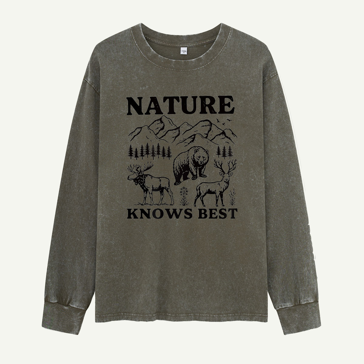 Nature Knows Best Washed Long Sleeves