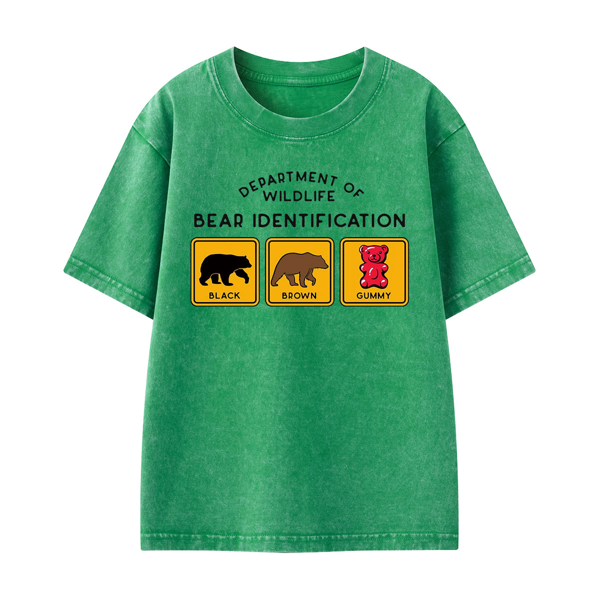 Bear Tee Cotton Classic Kids Washed T-Shirt