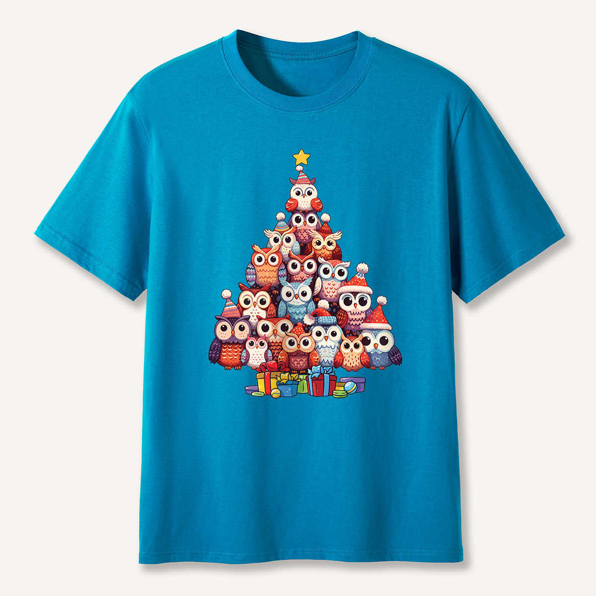 Owl Christmas Tree T-Shirt