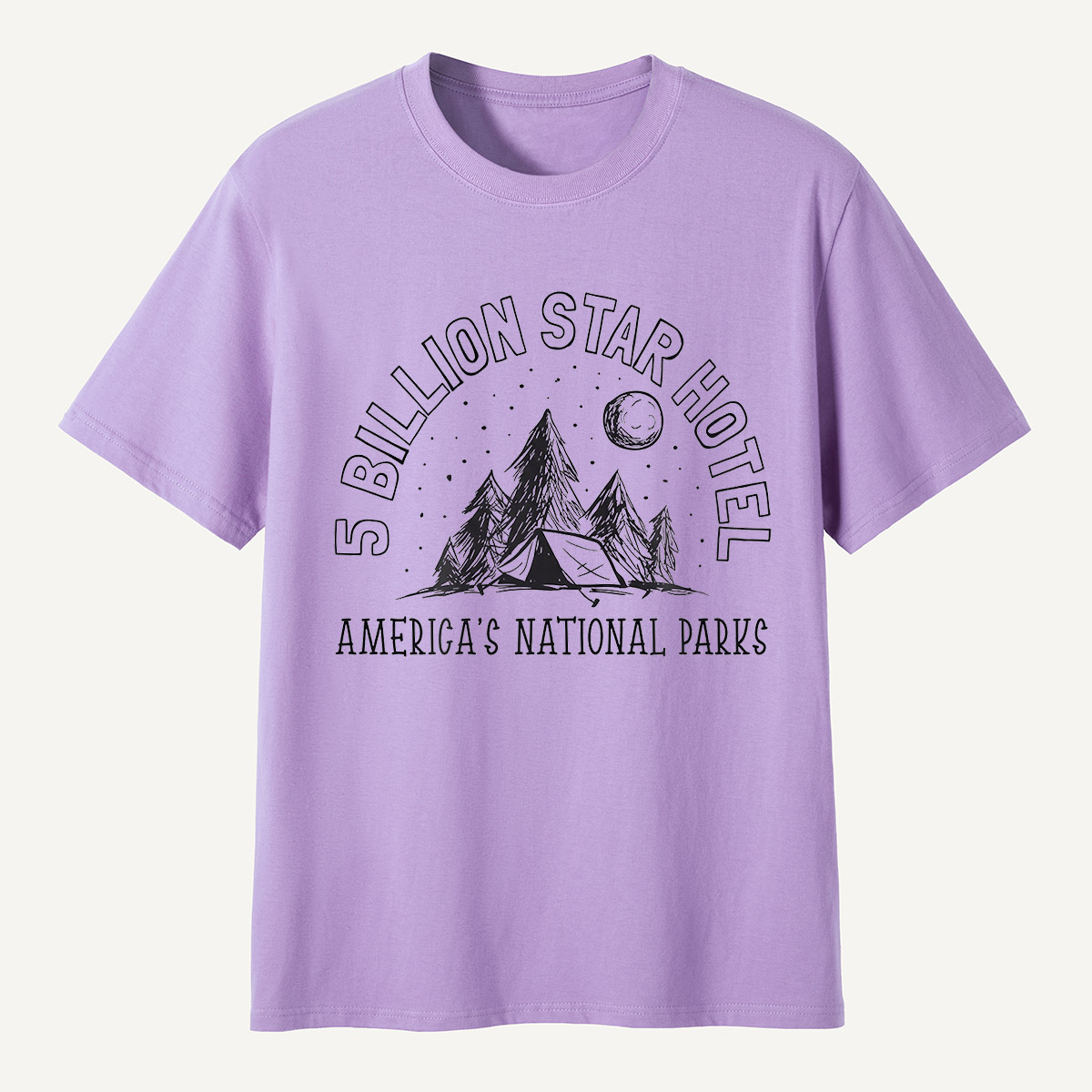 5 Billion Star Hotel America’s National Parks Camping T-Shirt
