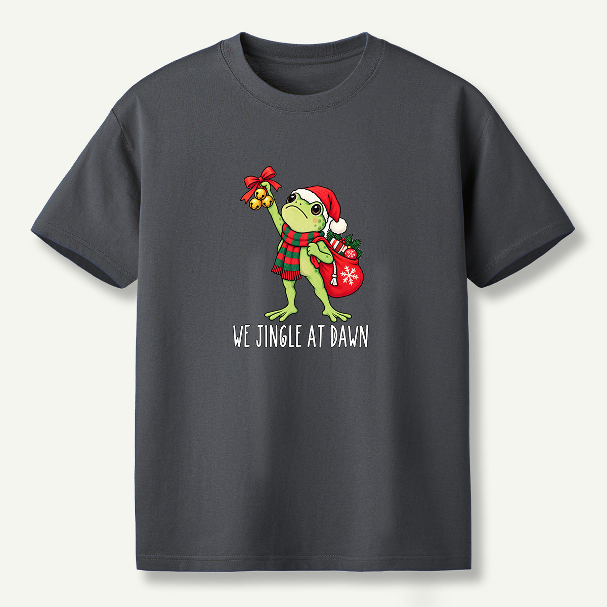 We Jingle At Dawn Christmas Frog T-Shirt