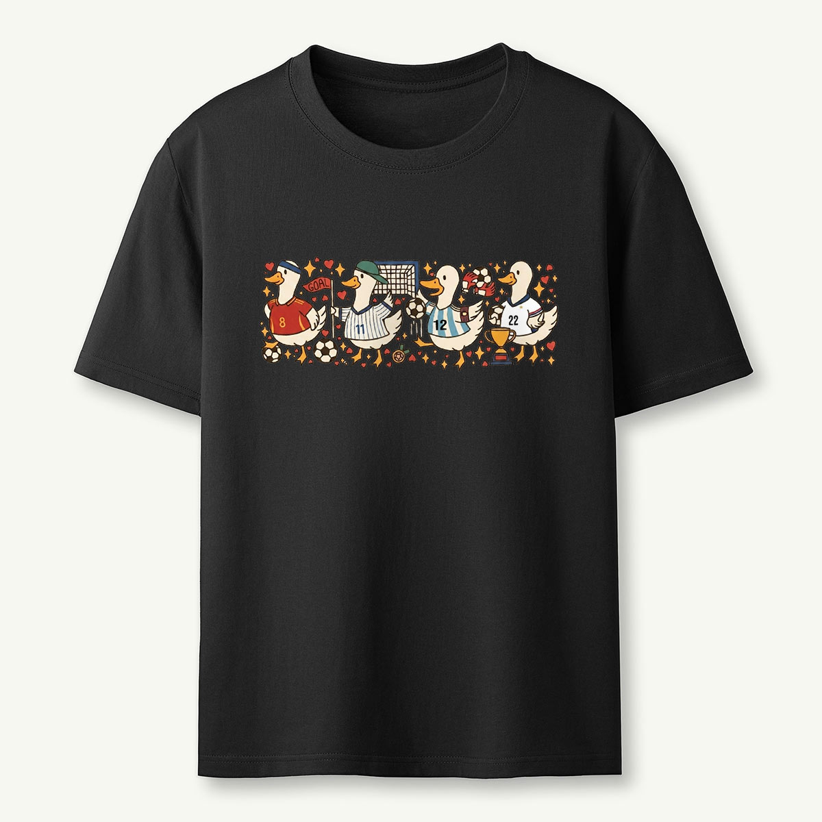 Soccer Ducks Football Team T‑Shirt