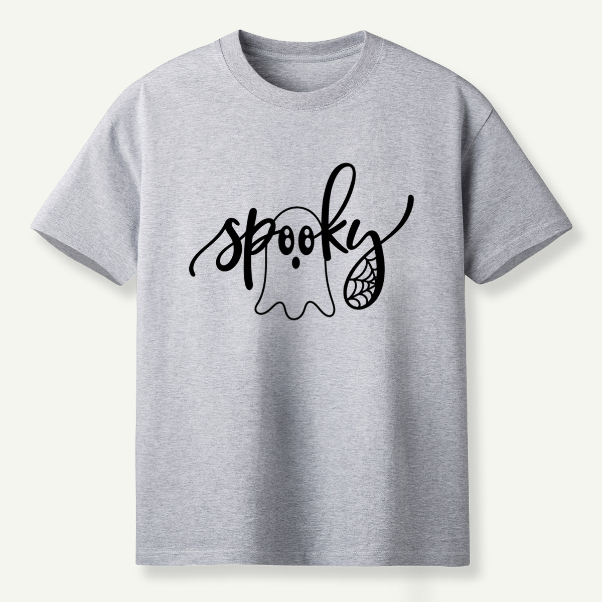 Spooky Ghost Lettering T-Shirt