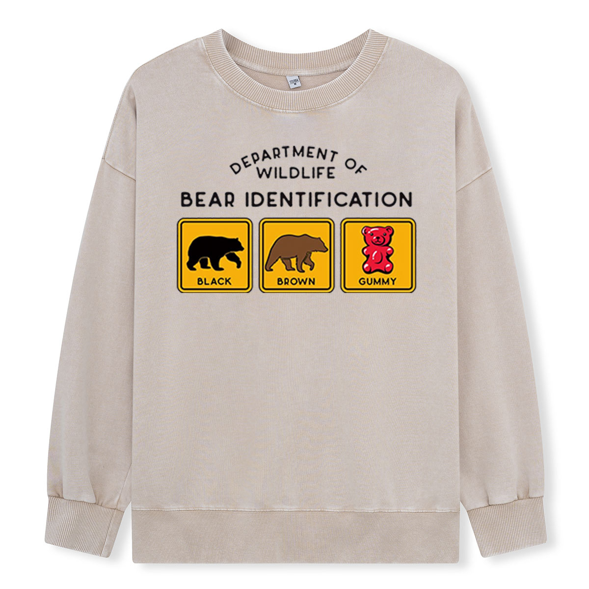Bear Tee Cotton Classic Washed Sweatshirts