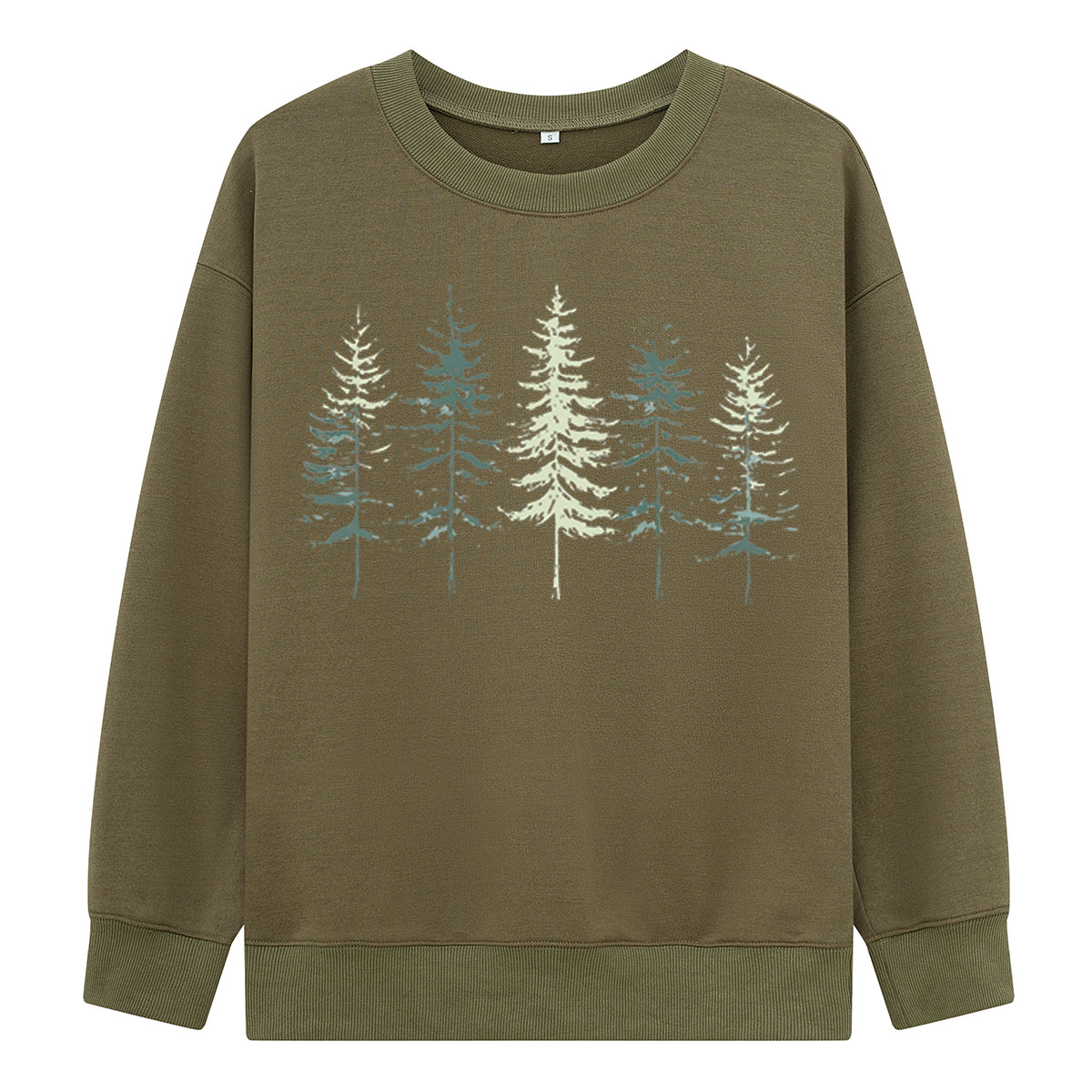 Minimal Pine Forest Silhouette Sweatshirts
