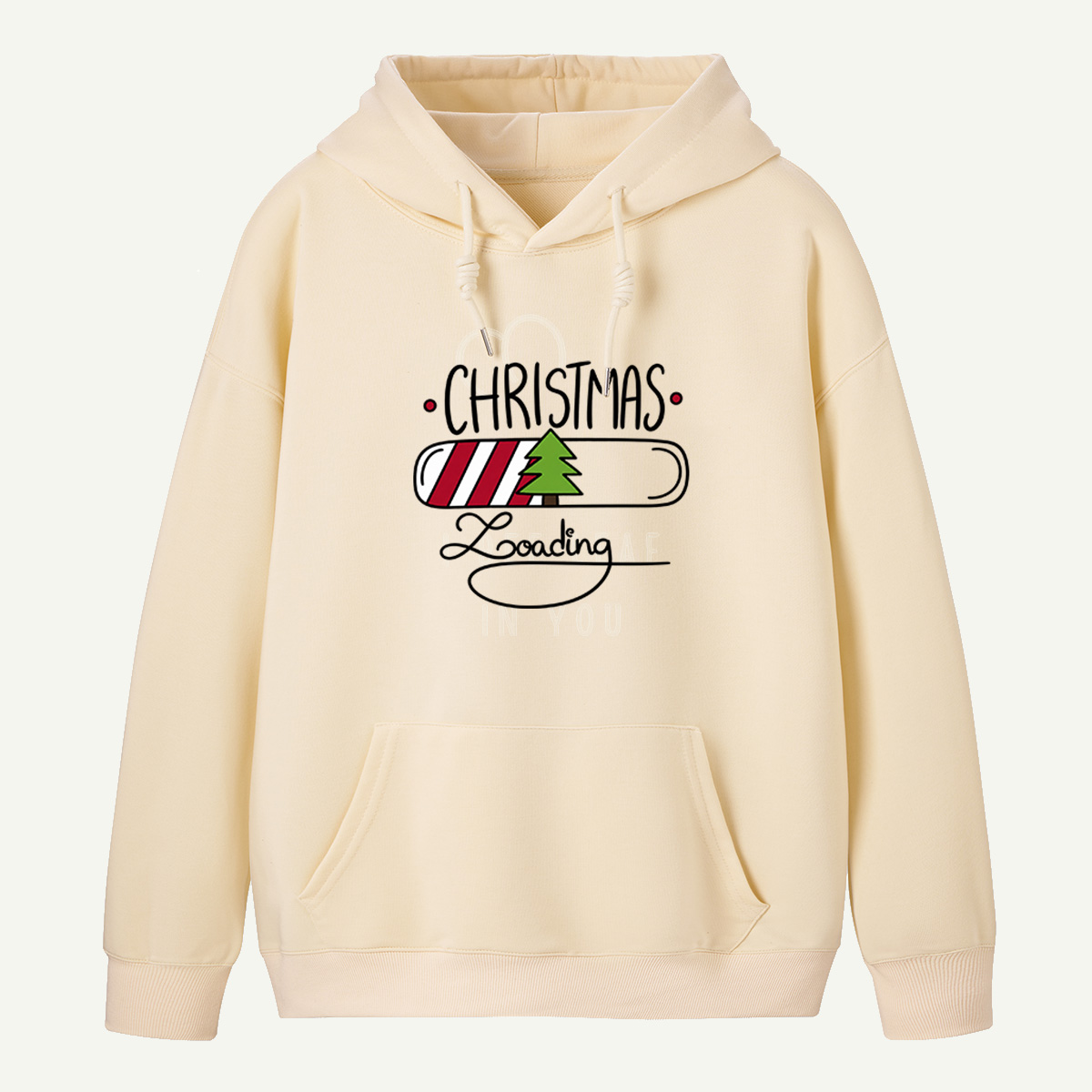 Christmas Loading Festive Progress Bar With Christmas Tree Hoodie