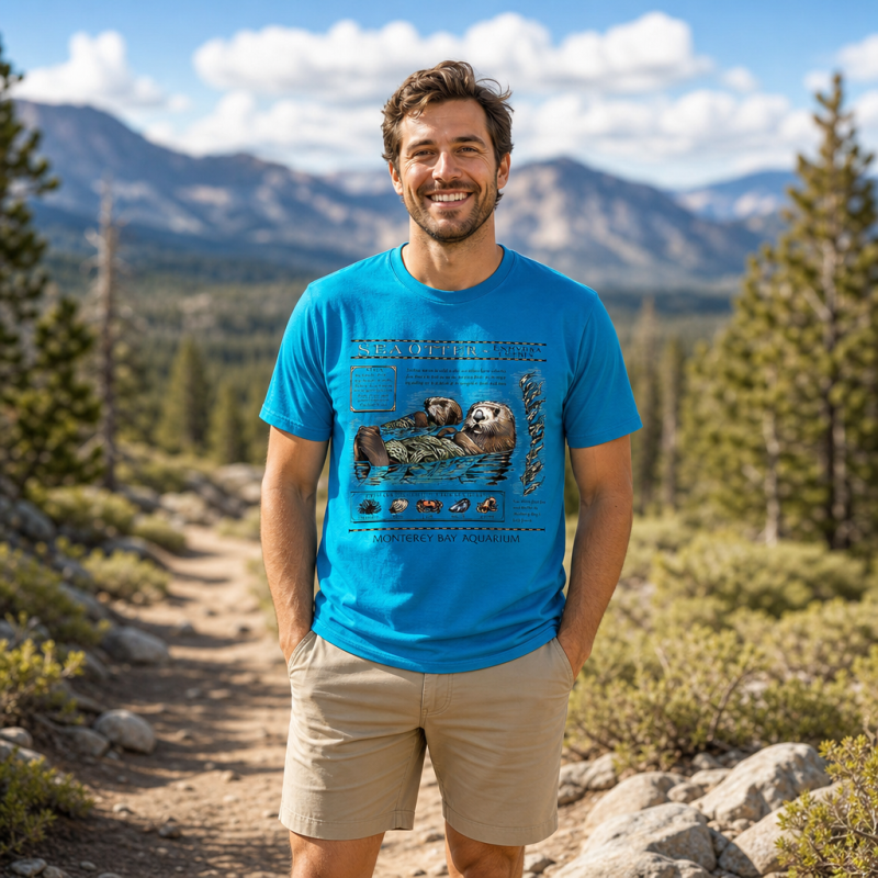Sea Otter Monterey Bay Aquarium Educational T-Shirt