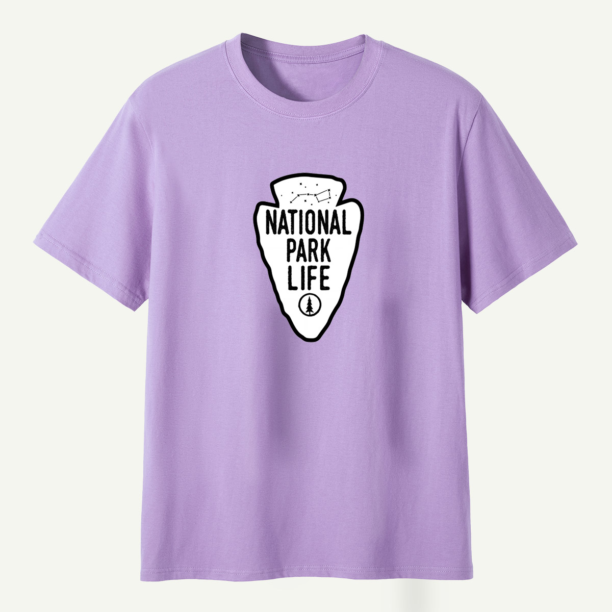 National Park Life Pine Tree Constellation Arrowhead Emblem T-Shirt