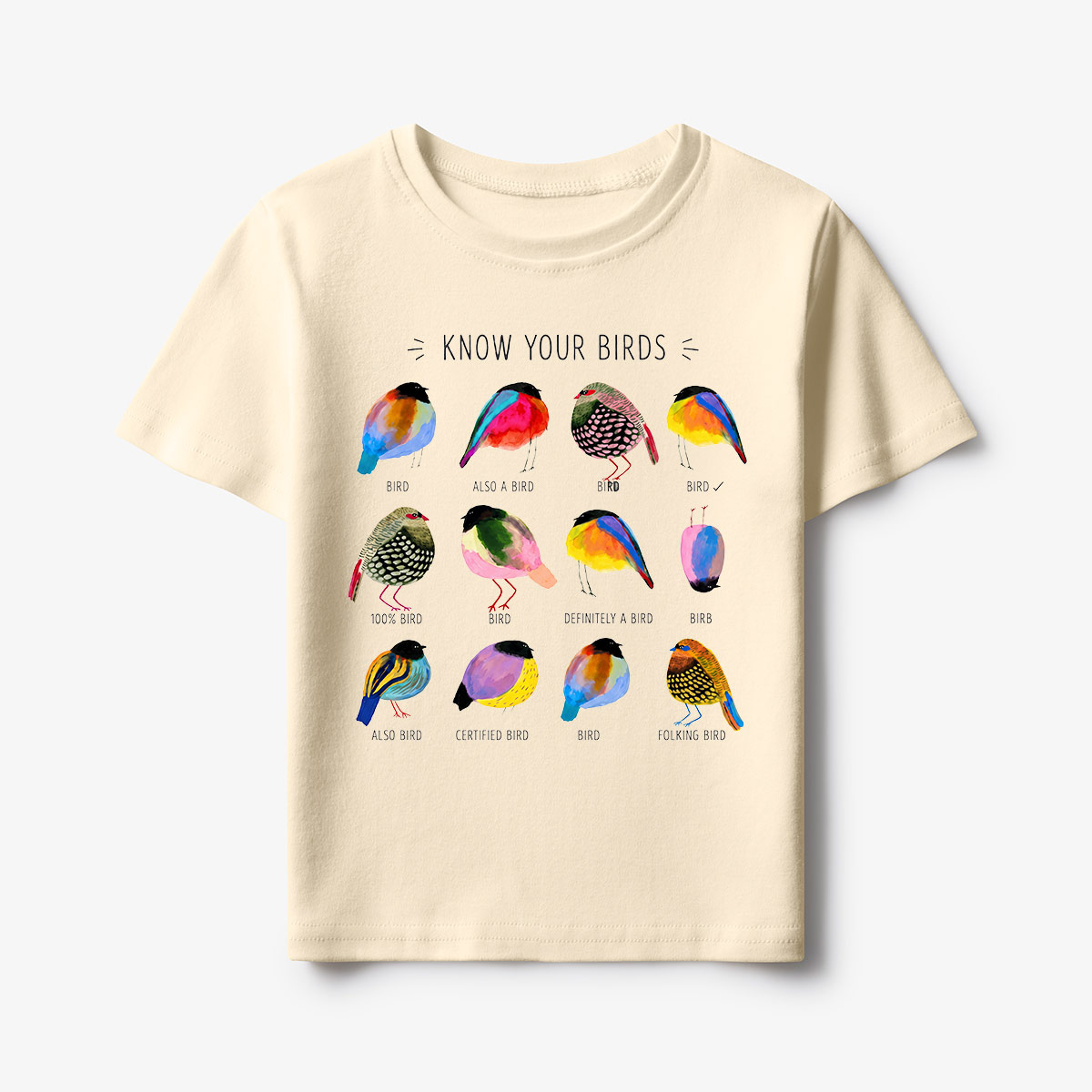 Colorful Bird Guide Kids T-Shirt