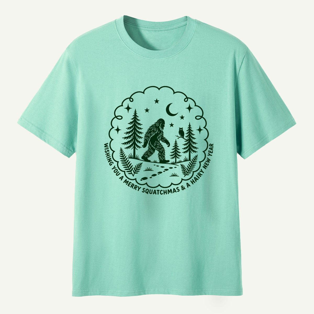 Wishing You A Merry Squatchmas And A Hairy New Year T-Shirt