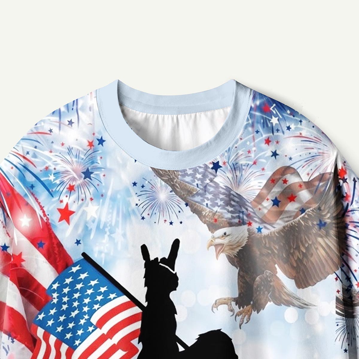 Cryptids Freedom Skies Eagle Independence Day Premium Eco Tee