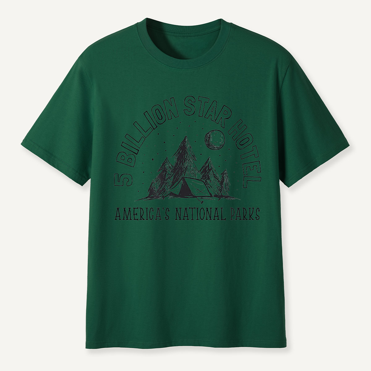 5 Billion Star Hotel America’s National Parks Camping T-Shirt