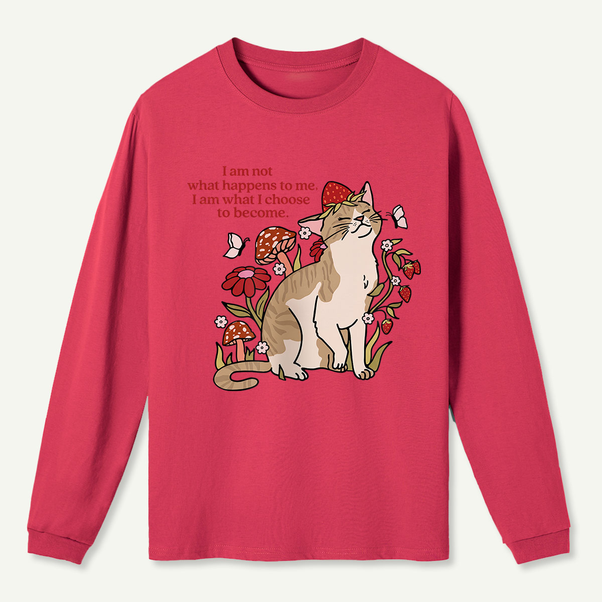 Forest Cat Quote Long Sleeve T-Shirt