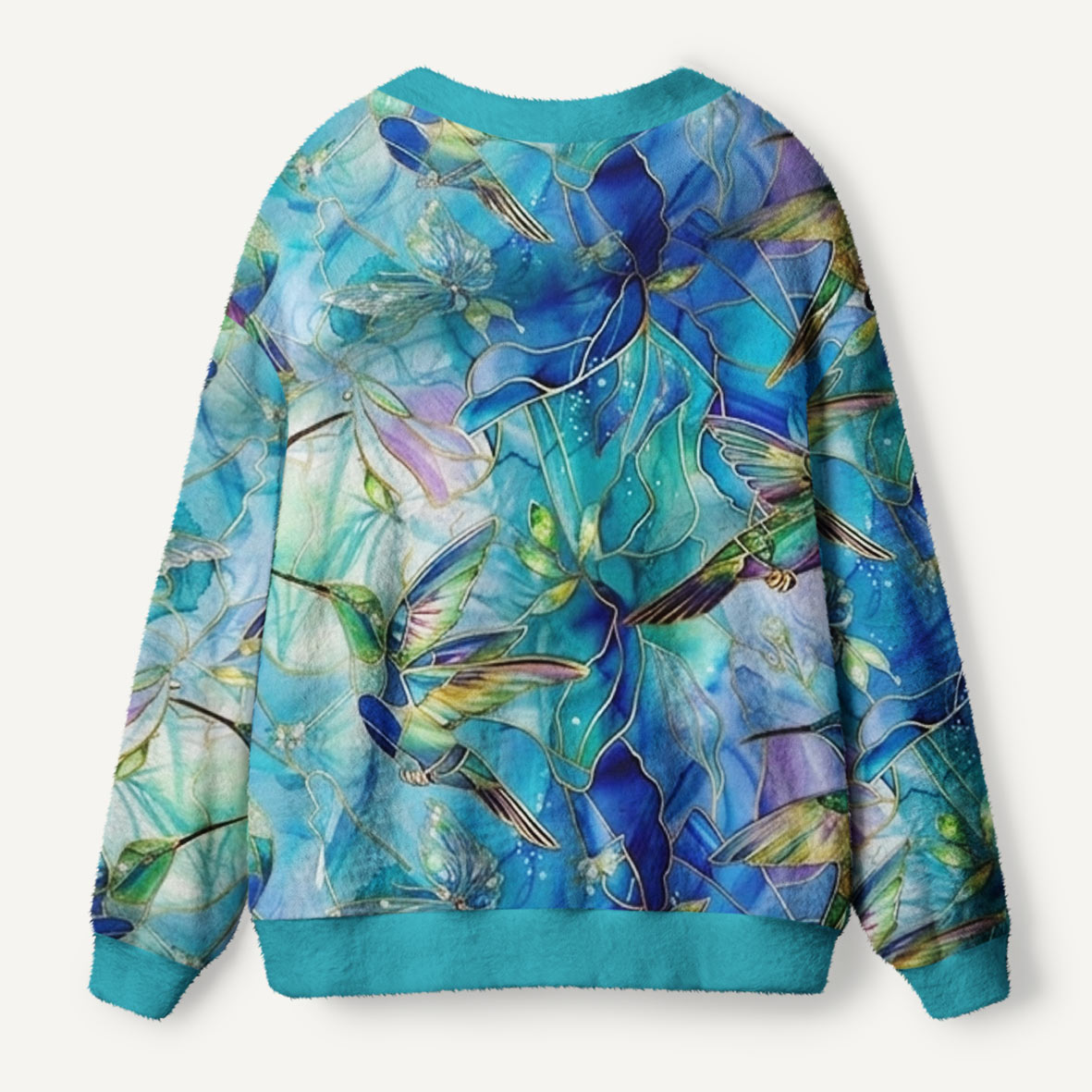 Hummingbird Garden Premium Ugly Cardigan Sweaters