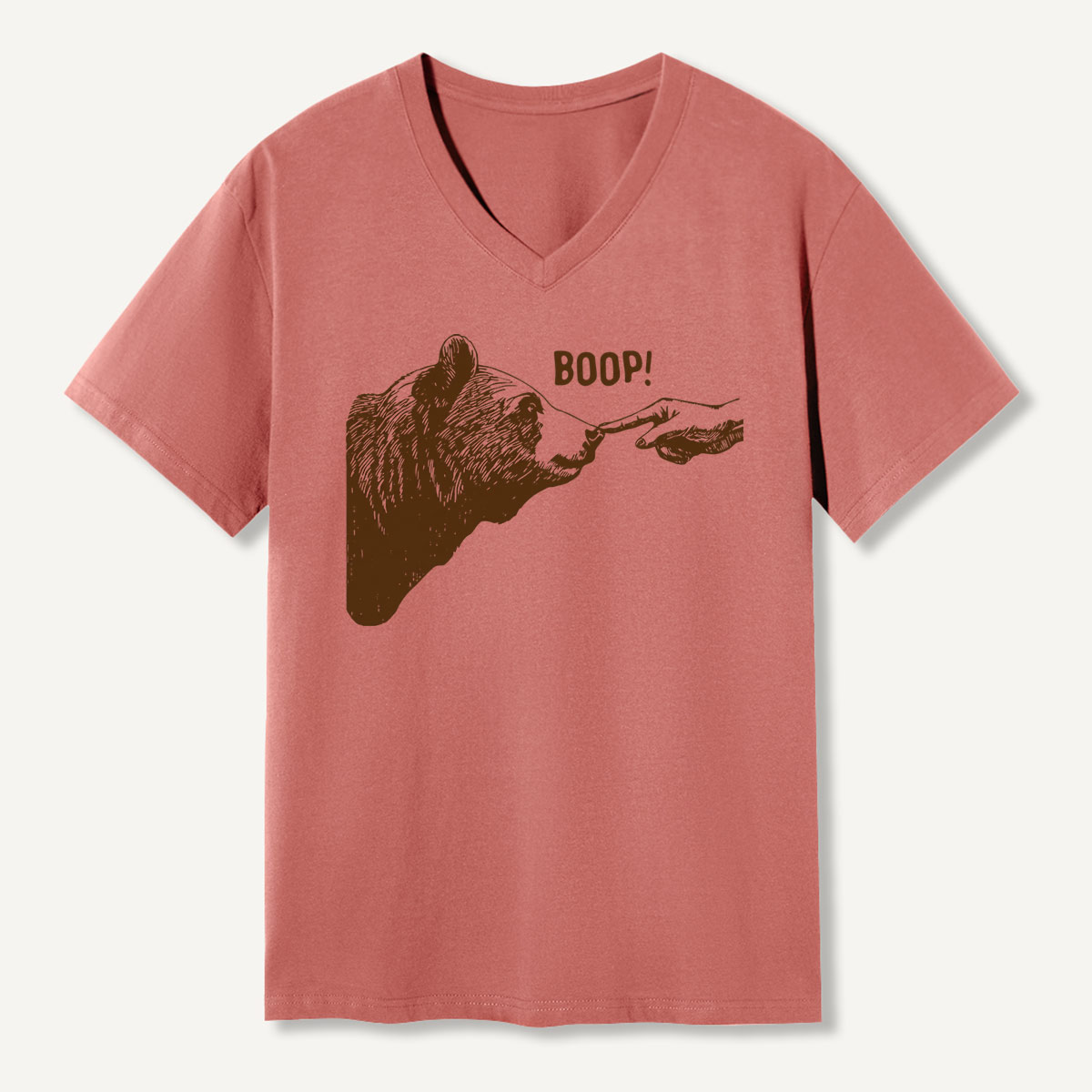 Boop Bear Nose V-neck T-Shirt