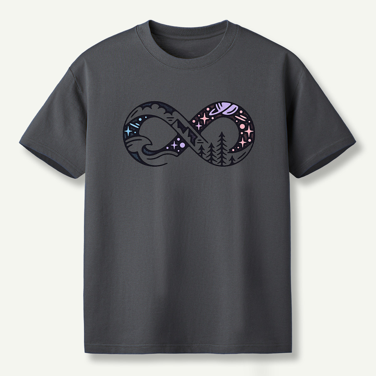 Infinite Forest Mountain Landscape T-Shirt