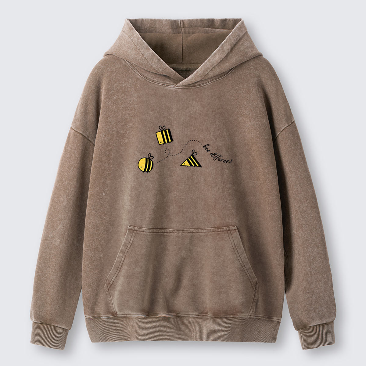 Bee Different Washed Hoodie