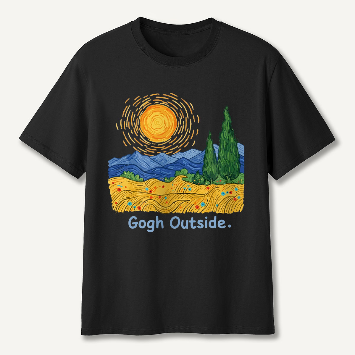 Sun Field Gogh Outside T-Shirt