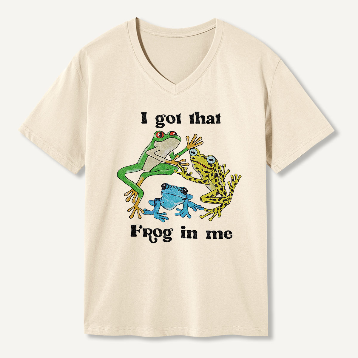 I Got That Frog In Me V-neck T-Shirt