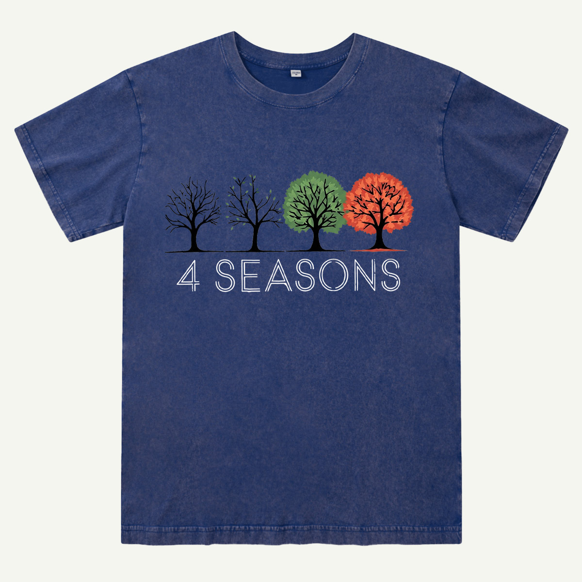 Seasonal Tree Evolution Nature Cycle Washed T-Shirt