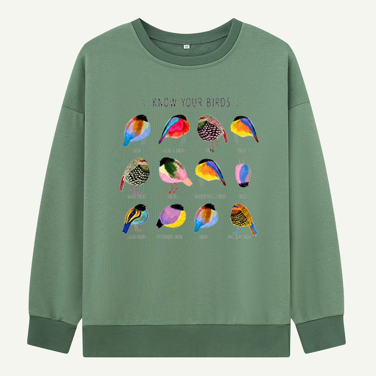 Colorful Bird Guide Sweatshirts