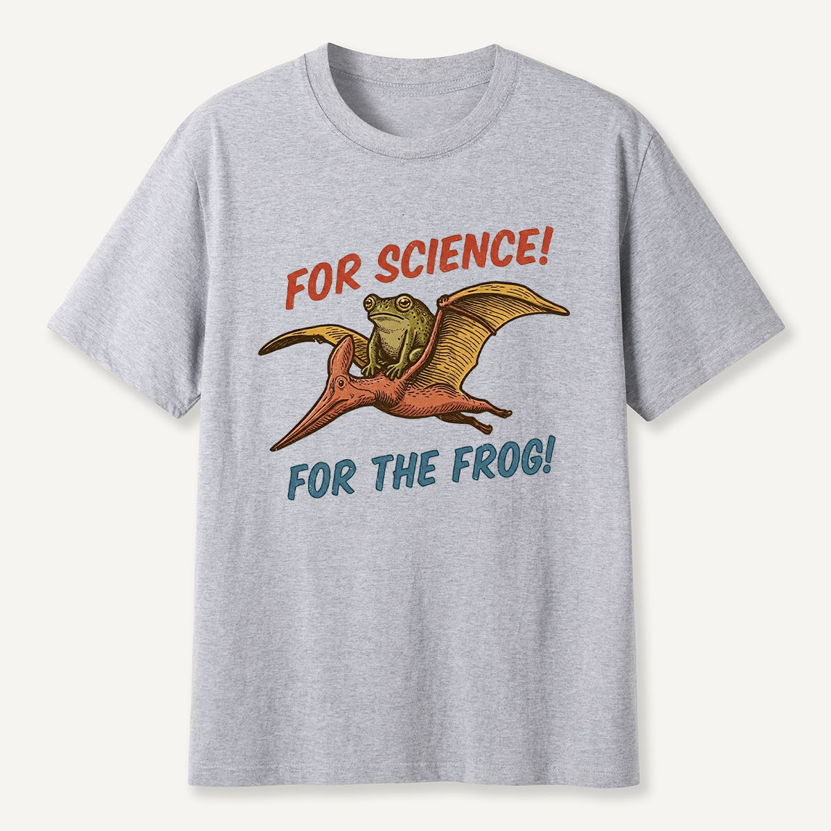 For Science Frog Riding Pterosaur T-Shirt