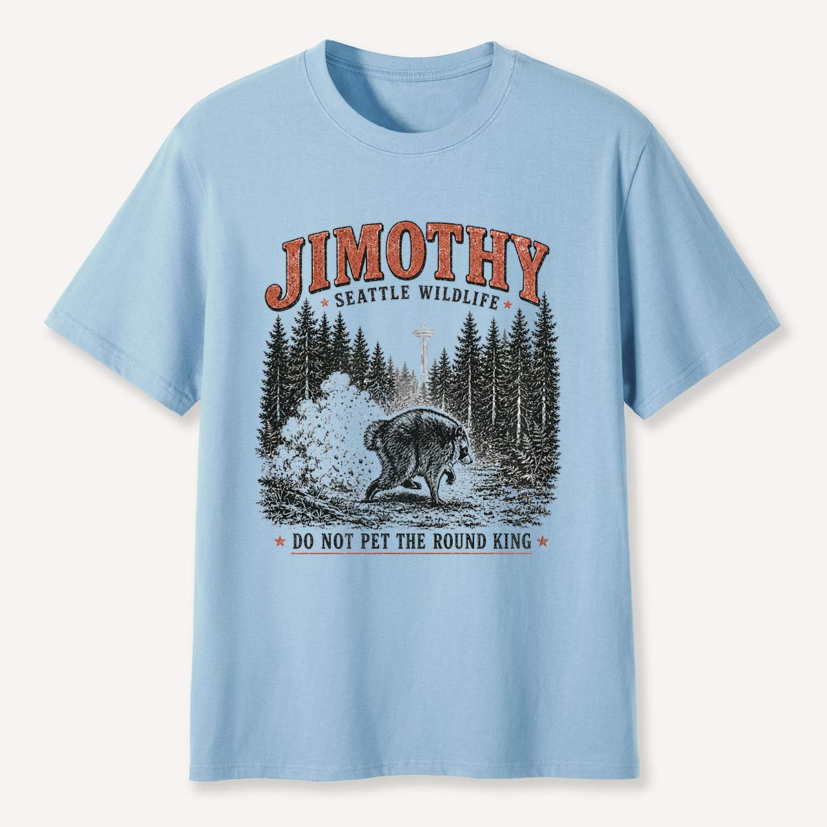 Jimothy Seattle Wildlife Round King T-Shirt