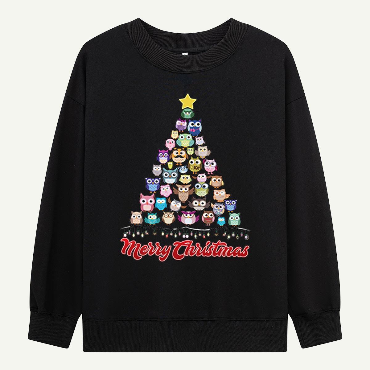 Merry Owlmas Tree Sweatshirts