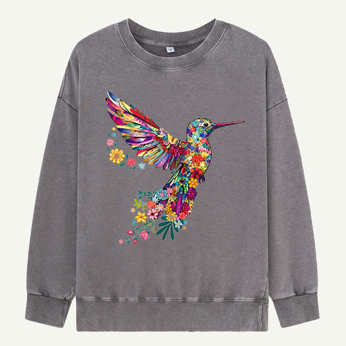 Animal Lover Hummingbird Washed Sweatshirts