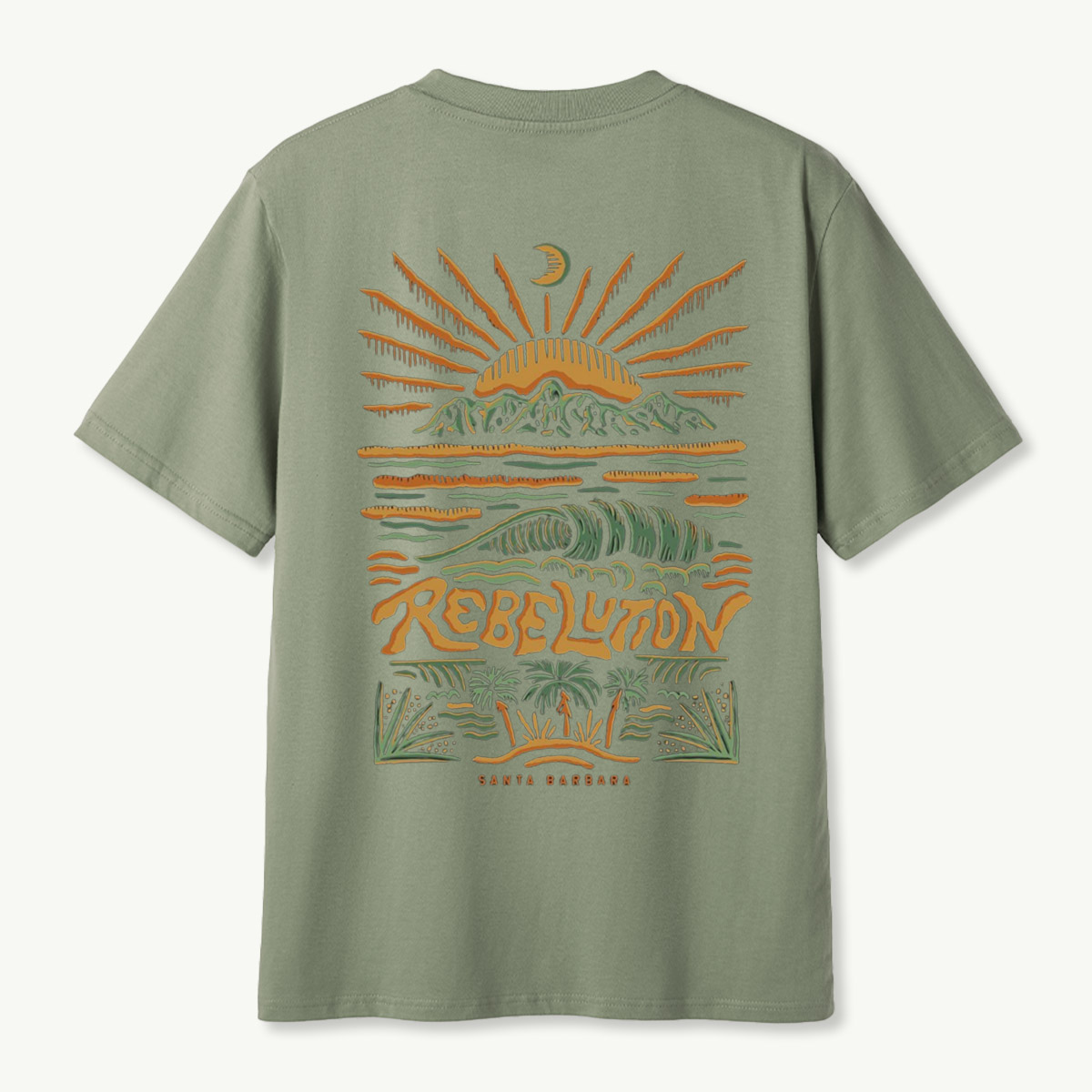 Rebellion Santa Barbara Mountain Wave Sunset T-Shirt