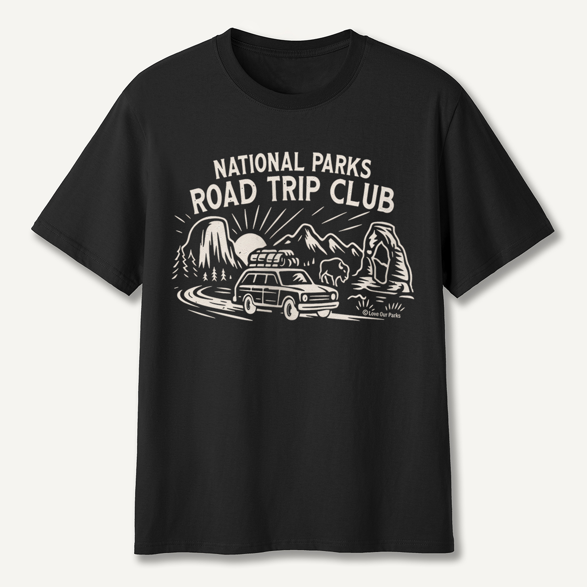 National Parks Road Trip Club Wagon T-Shirt