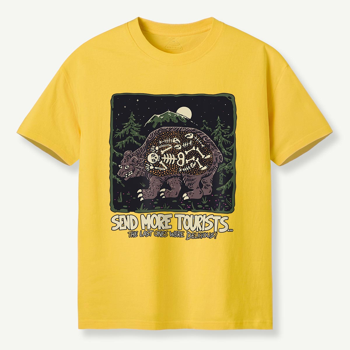 Send More Tourists Bear Skeleton T-Shirt