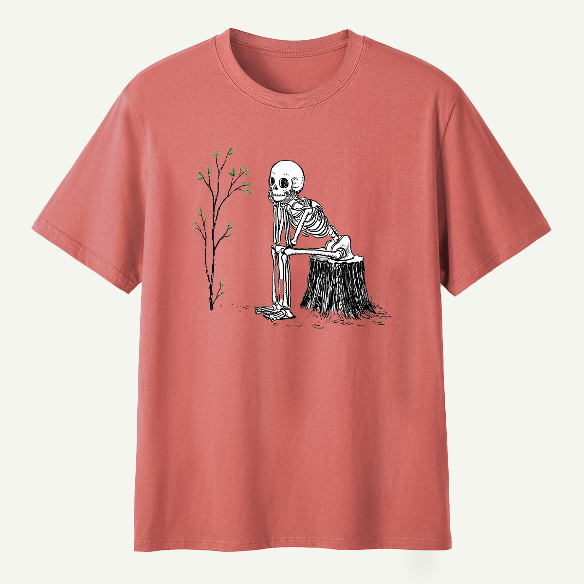 Skeleton Waiting For The Tree To Grow T-Shirt