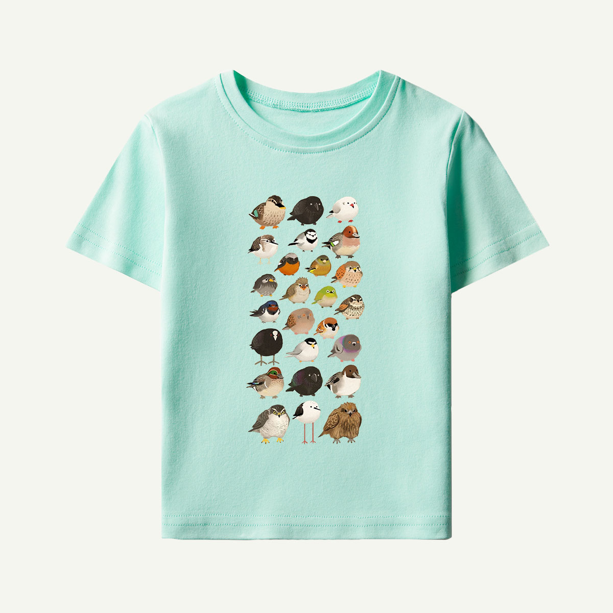 Bird Species Illustration Kids T-Shirt