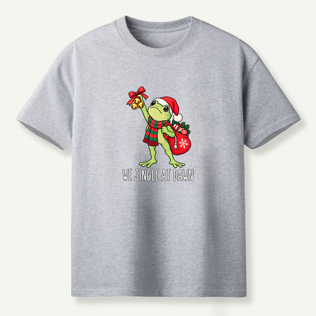 We Jingle At Dawn Christmas Frog T-Shirt